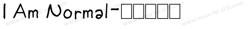 I Am Normal字体转换